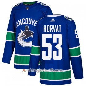 Män Ishockey Vancouver Canucks Tröja Bo Horvat 53 Adidas 2017-2018 Blå Authentic